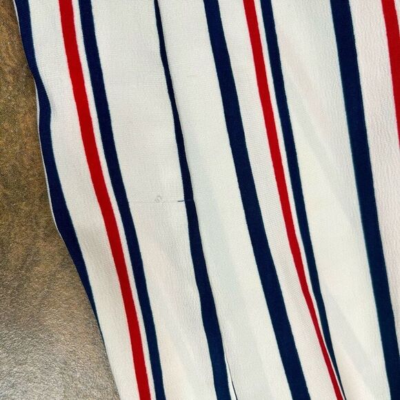 Zara Trafaluc Collection Cropped Wide Leg Striped America Pants Medium - Picture 7 of 12